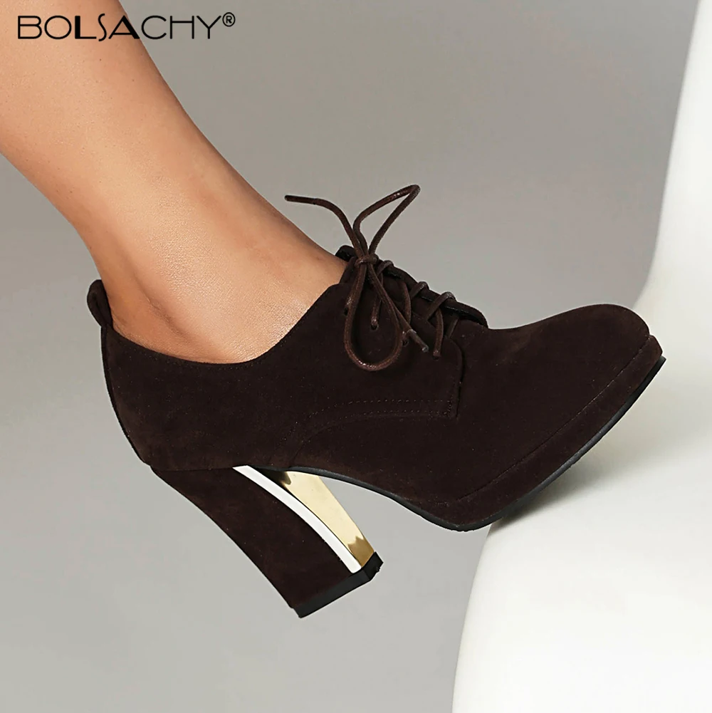 New AutumnWinter Women Pumps Boots High Quality Lace-up European Ladies Shoes PU High Heels Boots Fast Delivery Platform Boots
New AutumnWinter Women Pumps Boots High Quality Lace-up European Ladies Shoes PU High Heels Boots Fast Delivery Platform Boots