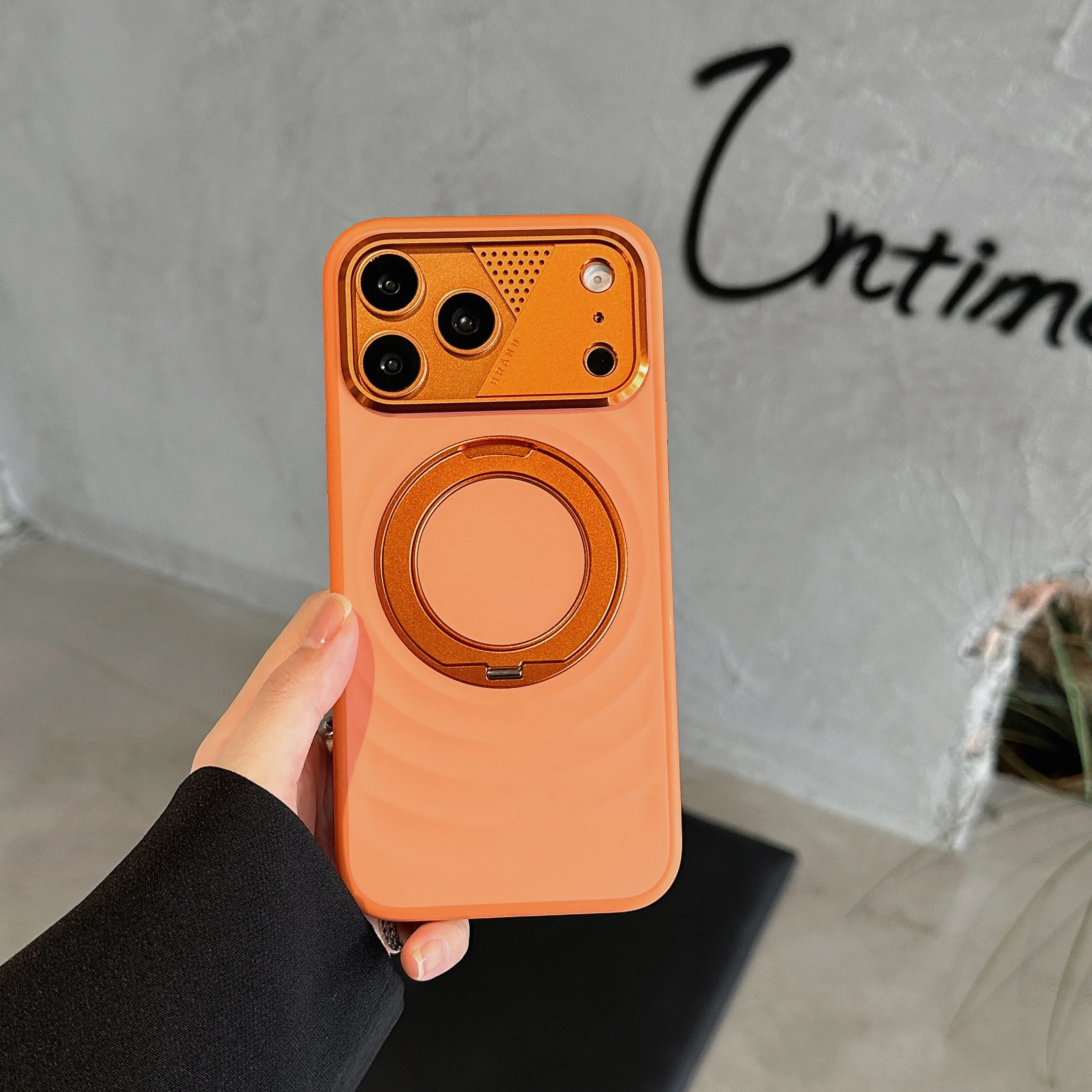 360-degree Rotating Bracket Magnetic Solid Color Phone Case for iPhone 17 Pro max Hardware lens protection For Magsafe Cover
360-degree Rotating Bracket Magnetic Solid Color Phone Case for iPhone 17 Pro max Hardware lens protection For Magsafe Cover