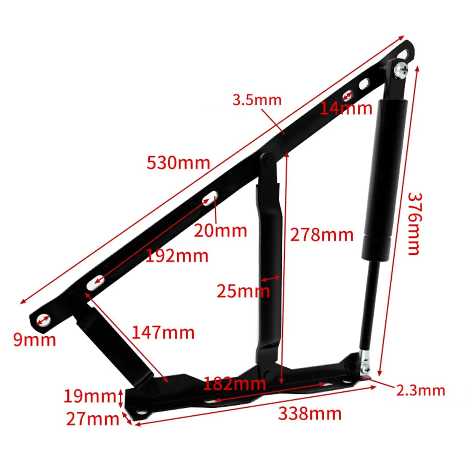 Hydraulic Bed Lifting Mechanism 75kg Load Capacity Black Gas Spring Lift Up Hinge for Storage Bench and Sofa
Hydraulic Bed Lifting Mechanism 75kg Load Capacity Black Gas Spring Lift Up Hinge for Storage Bench and Sofa