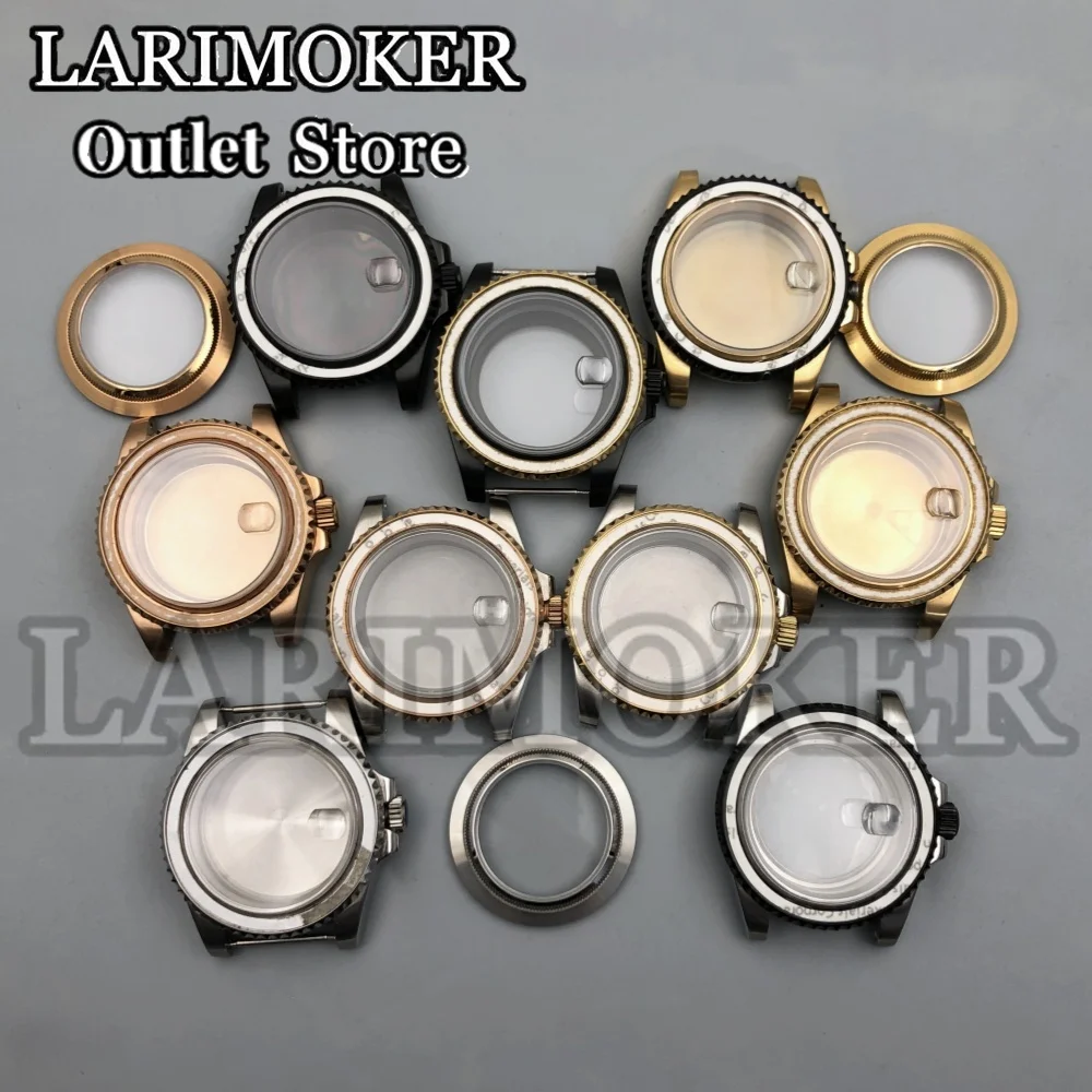 LARIMOKER Watch Case 40mm Silver Black Rose Gold Double Endlink Bracelet fit NH35NH36NH34 ETA2824 PT5000 Miyota 9015 movement
LARIMOKER Watch Case 40mm Silver Black Rose Gold Double Endlink Bracelet fit NH35NH36NH34 ETA2824 PT5000 Miyota 9015 movement