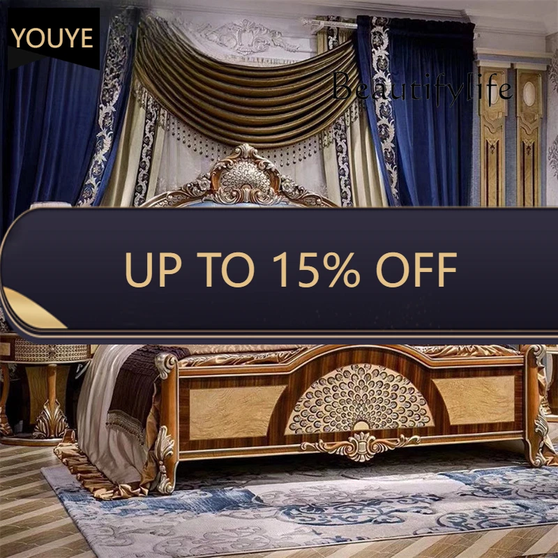 Nordic Neoclassical Solid Wood Bedroom Furniture Hand-carved 1.8 Double Bed X
Nordic Neoclassical Solid Wood Bedroom Furniture Hand-carved 1.8 Double Bed X
