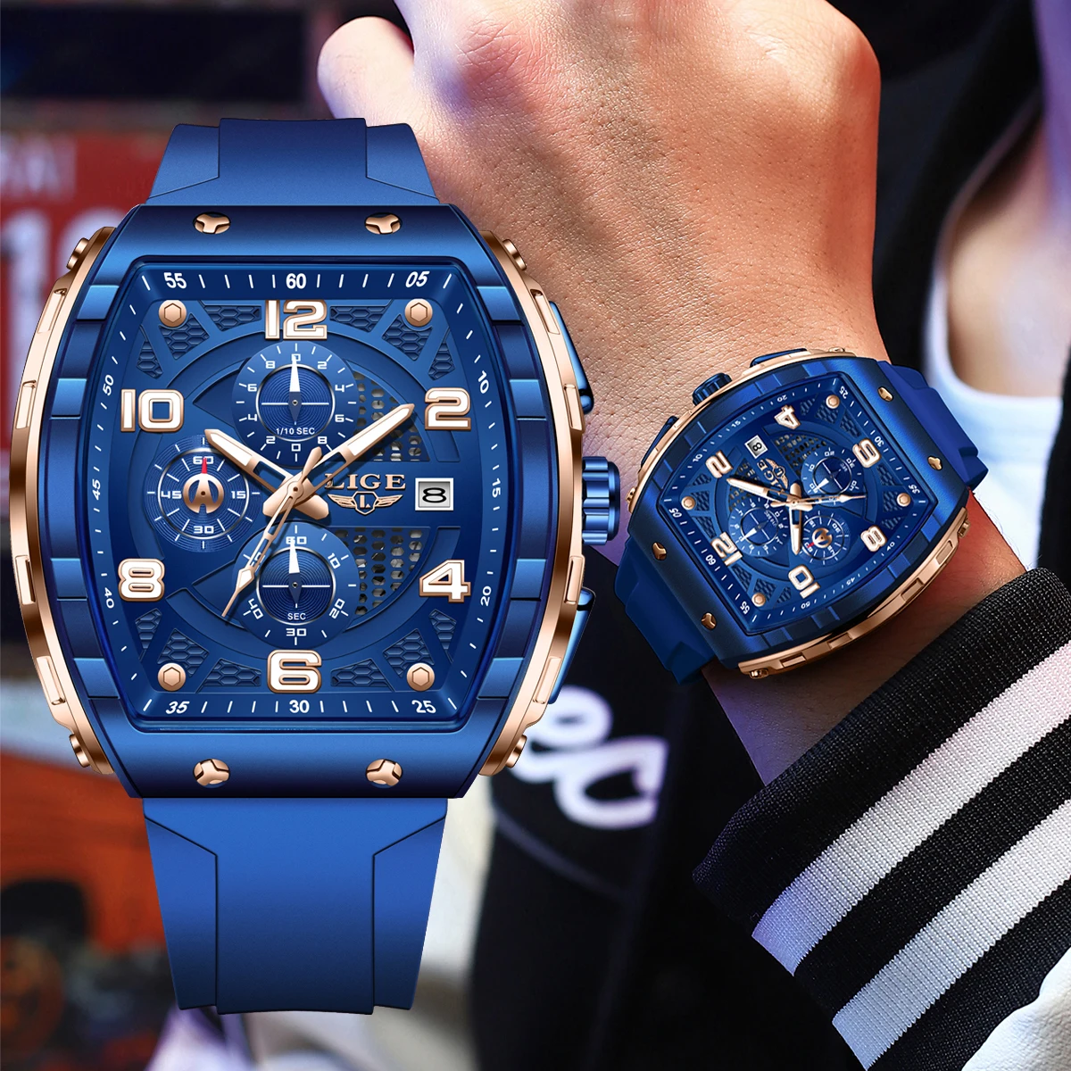 LIGE Outdoor Fashion Man Watch Luxury Casual Sport Military Silicone Clock Waterproof Luminous Auto Date Quartz Watches Male New
LIGE Outdoor Fashion Man Watch Luxury Casual Sport Military Silicone Clock Waterproof Luminous Auto Date Quartz Watches Male New