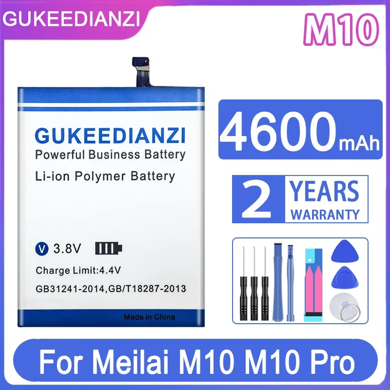 Сменный аккумулятор GUKEEDIANZI M10 4600 мАч для Meilai M10Pro M10 Pro мобильный телефон
Сменный аккумулятор GUKEEDIANZI M10 4600 мАч для Meilai M10Pro M10 Pro мобильный телефон