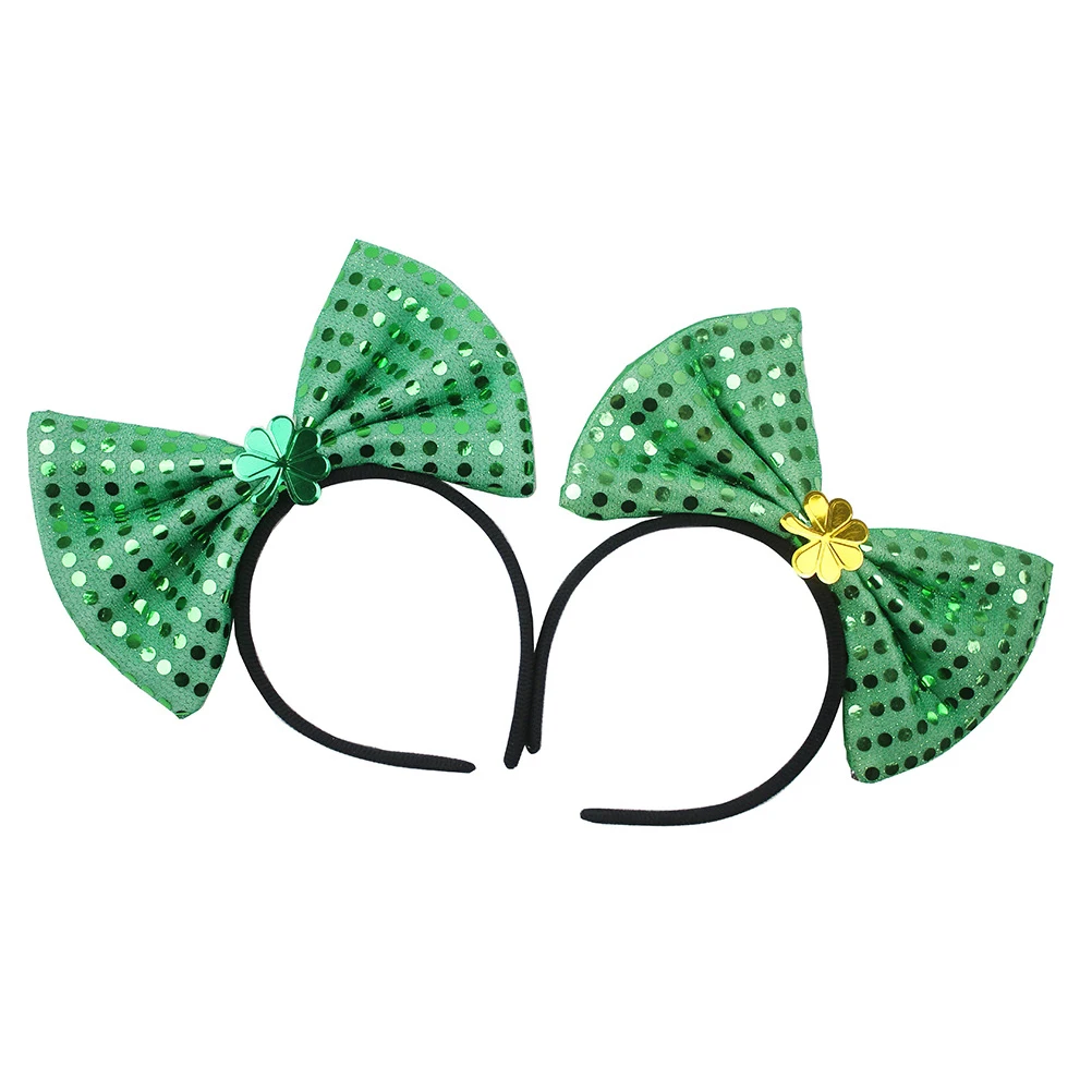 2pcs Clover Headband Bright Color Durable Festival Hair Hoop St Patrick Day Party Supplies Headdress Bow Knot
2pcs Clover Headband Bright Color Durable Festival Hair Hoop St Patrick Day Party Supplies Headdress Bow Knot