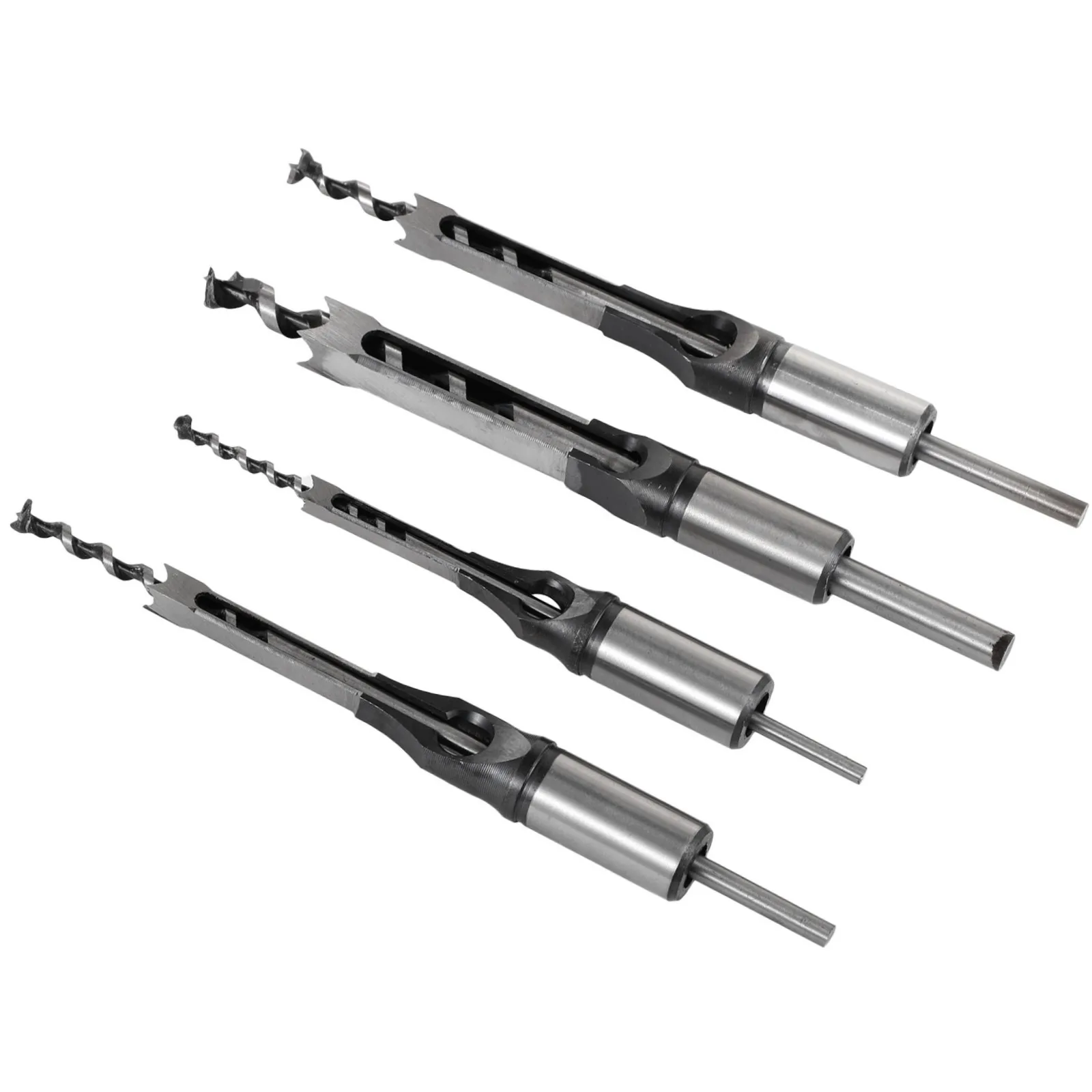 4Pcs Square Hole Drill Bits Woodworking Mortising Chisel Set Bits 1/4 Inch 5/16 Inch 3/8 Inch 1/2 Inch Square Hole Drill Bits
4Pcs Square Hole Drill Bits Woodworking Mortising Chisel Set Bits 1/4 Inch 5/16 Inch 3/8 Inch 1/2 Inch Square Hole Drill Bits