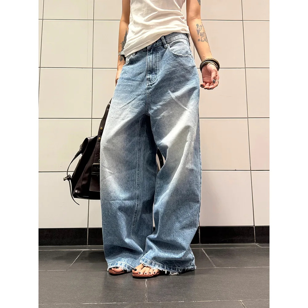 2026 American Vintage Distressed Washed Straight Jeans Men Spring Autumn Loose Wide Leg Casual Long Trendy Denim Pants
2026 American Vintage Distressed Washed Straight Jeans Men Spring Autumn Loose Wide Leg Casual Long Trendy Denim Pants
