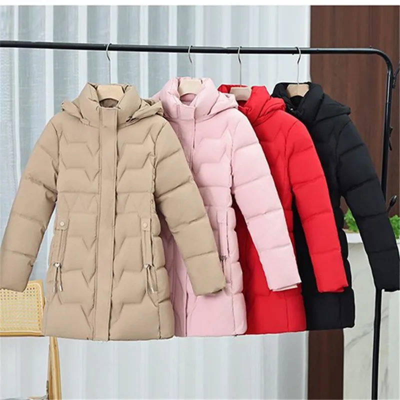 2026 New Autumn Winter Parkas Korean Women Cotton Jacket Detachable Hooded Mid Length Jacket Slim Thick Padded Coat Female T1627 
2026 New Autumn Winter Parkas Korean Women Cotton Jacket Detachable Hooded Mid Length Jacket Slim Thick Padded Coat Female T1627