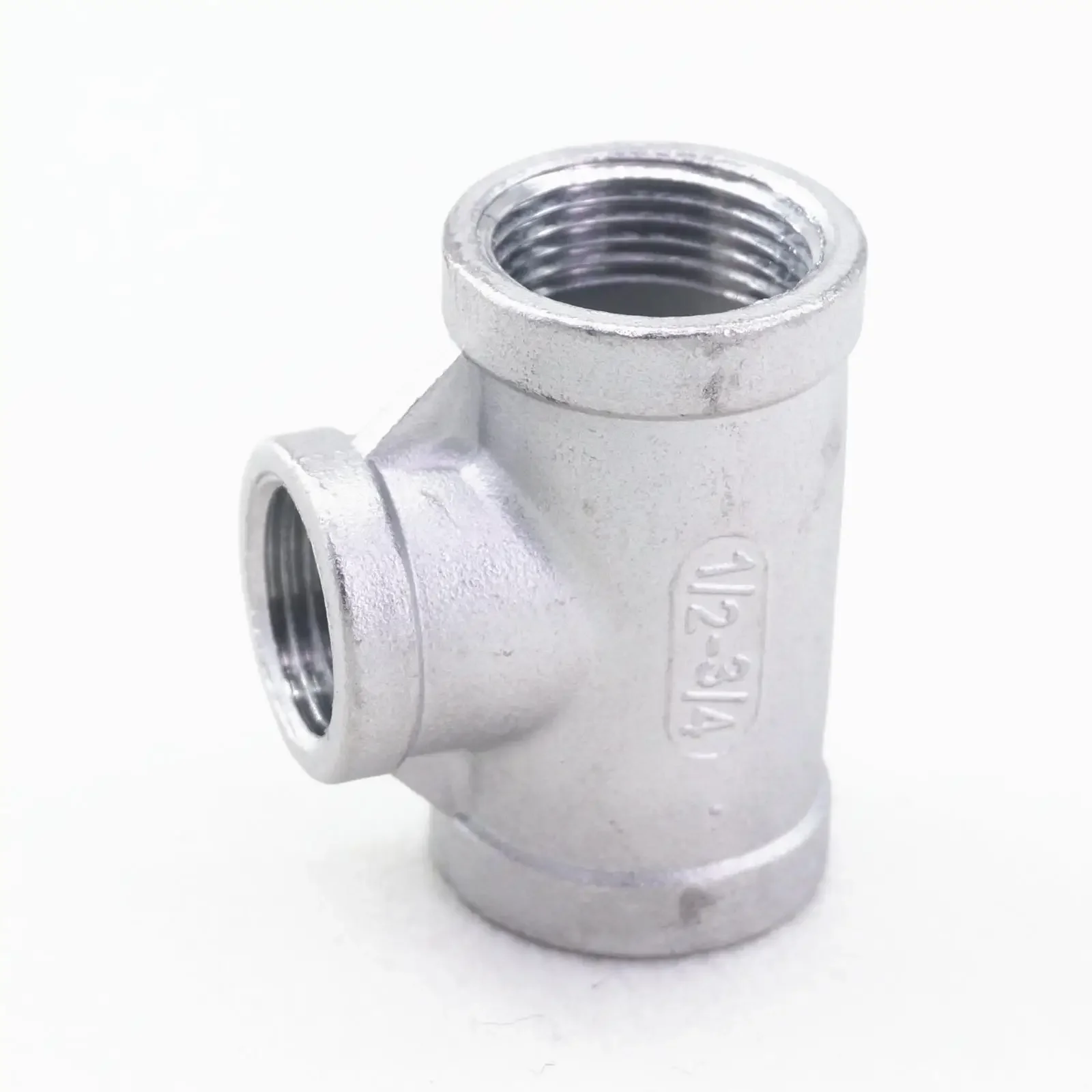 1/2" BSP To 3/4" BSP Female Thread 304 Stainless Reducing Tee 3 Way Connector Pipe Fitting water oil air
1/2" BSP To 3/4" BSP Female Thread 304 Stainless Reducing Tee 3 Way Connector Pipe Fitting water oil air