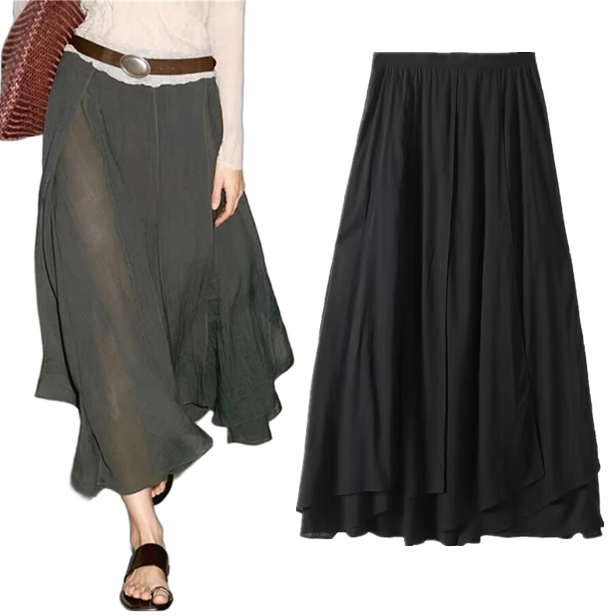 Jenny & Dave летние льняные юбки Минималистичная серо-зеленая плиссированная юбка-миди для женщин Французская элегантная женская юбка трапециевидной формы с высокой талией
Jenny & Dave летние льняные юбки Минималистичная серо-зеленая плиссированная юбка-миди для женщин Французская элегантная женская юбка трапециевидной формы с высокой талией