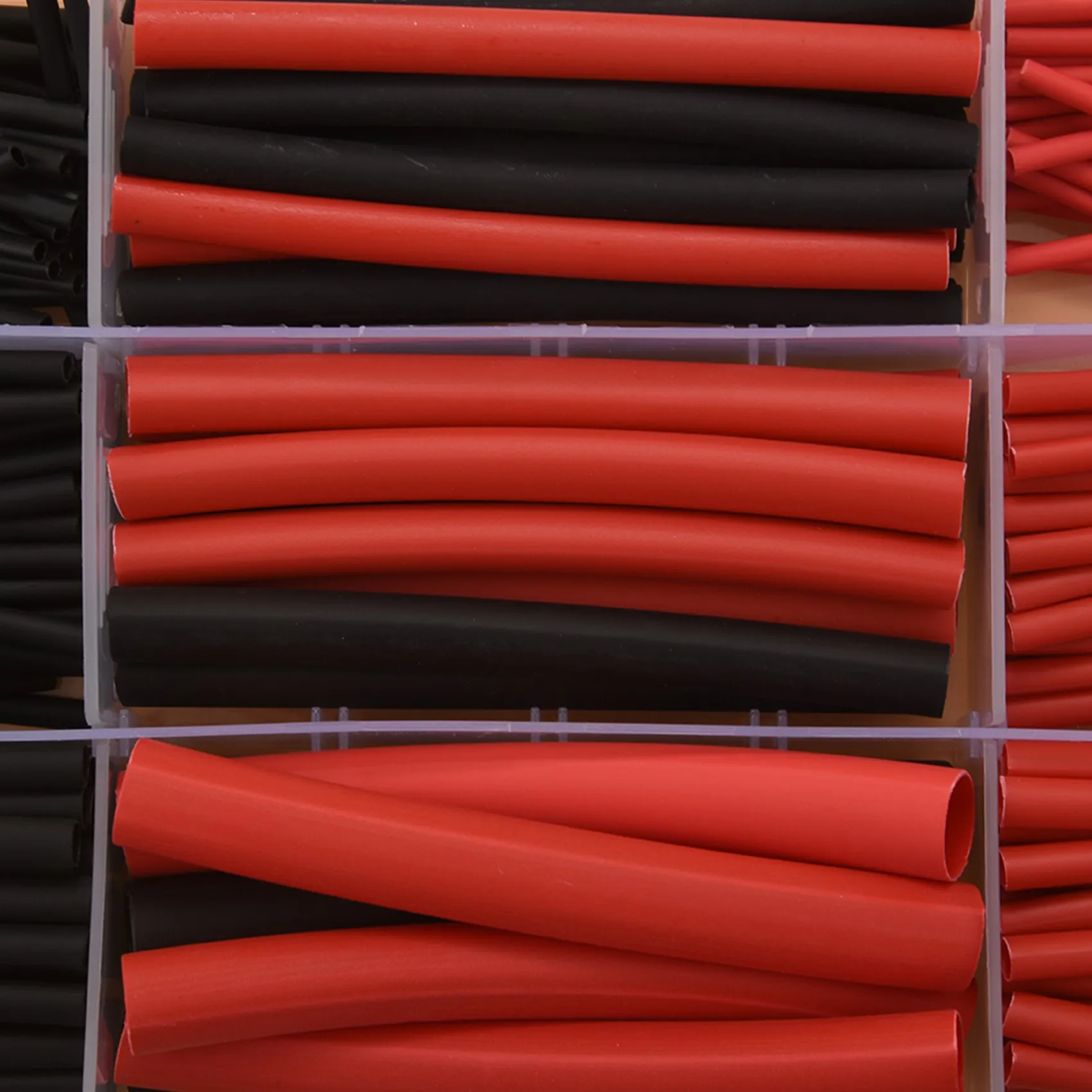 B23B 270Pcs 3: 1 Shrink Ratio Dual Wall Adhesive Lined Heat Shrink Tubing Tube 6 Size 2 Color KIT Black Red
B23B 270Pcs 3: 1 Shrink Ratio Dual Wall Adhesive Lined Heat Shrink Tubing Tube 6 Size 2 Color KIT Black Red