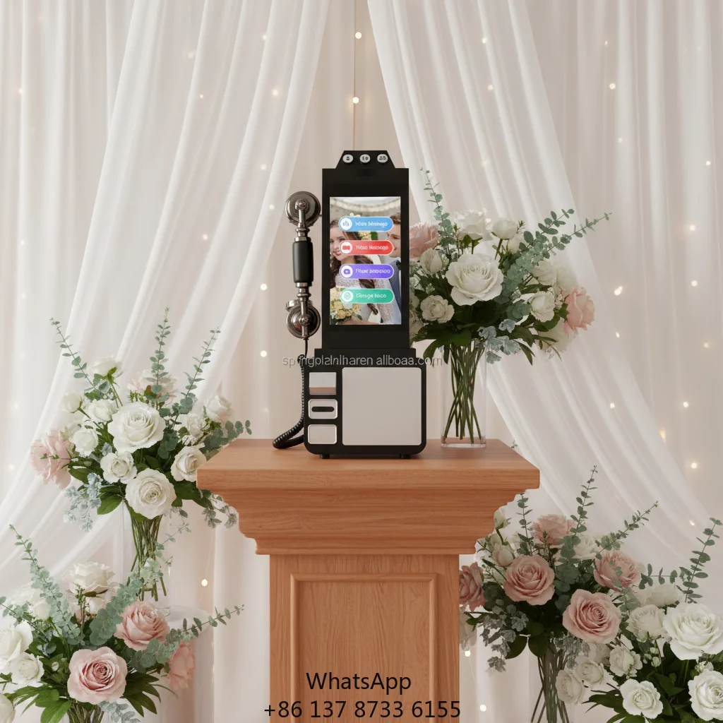 8'' Screen Touchable Video Audio Guestbook Voice Recorder Guest Book Wedding Events Retro Telephone Booth Phone Weddings
8'' Screen Touchable Video Audio Guestbook Voice Recorder Guest Book Wedding Events Retro Telephone Booth Phone Weddings