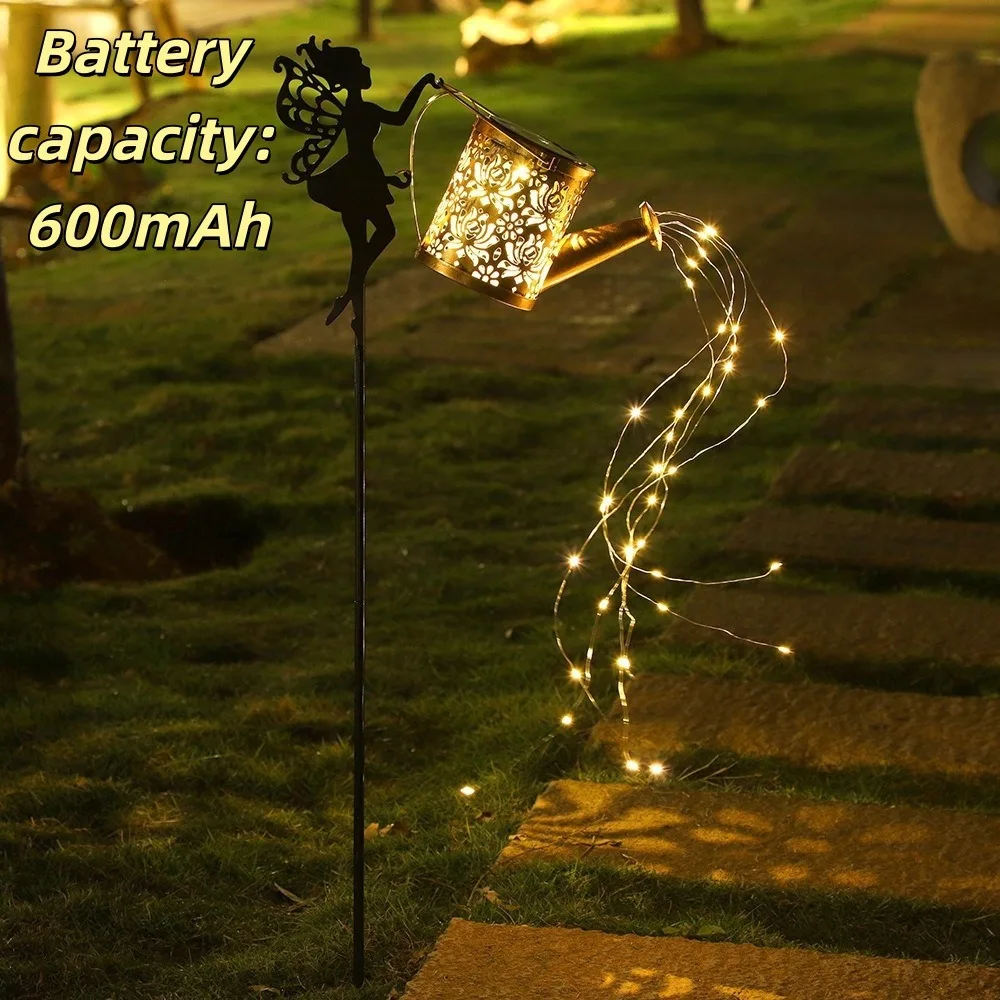 Waterproof Solar Garden Light Wrought Iron Solar Power Vintage Wrought Iron Lamp Artistic Look Watering Can Design
Waterproof Solar Garden Light Wrought Iron Solar Power Vintage Wrought Iron Lamp Artistic Look Watering Can Design