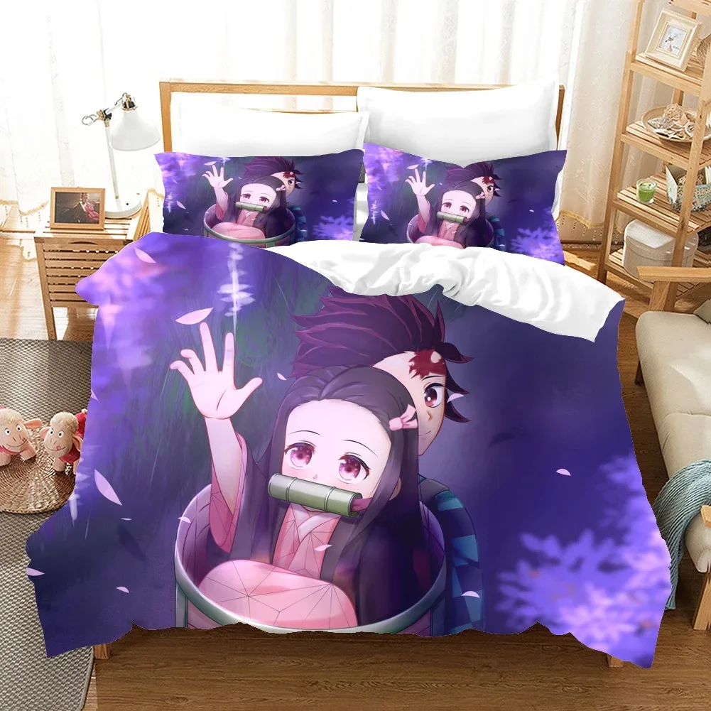 Fashion 3D Print Anime Ghost Killing Blade Bedding Sets Duvetcover Set With Pillowcase Twin Full Queen King Bedclothes Bed Linen
Fashion 3D Print Anime Ghost Killing Blade Bedding Sets Duvetcover Set With Pillowcase Twin Full Queen King Bedclothes Bed Linen