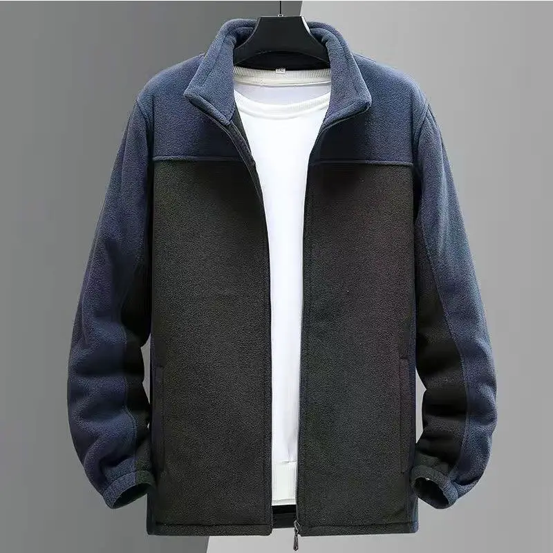 Color Block Fleece Men Sweatshirts Casual Cardigan Zipper Stand Collar High Quality Sweatshirt Solid Outdoor Warm Jackets
Color Block Fleece Men Sweatshirts Casual Cardigan Zipper Stand Collar High Quality Sweatshirt Solid Outdoor Warm Jackets
