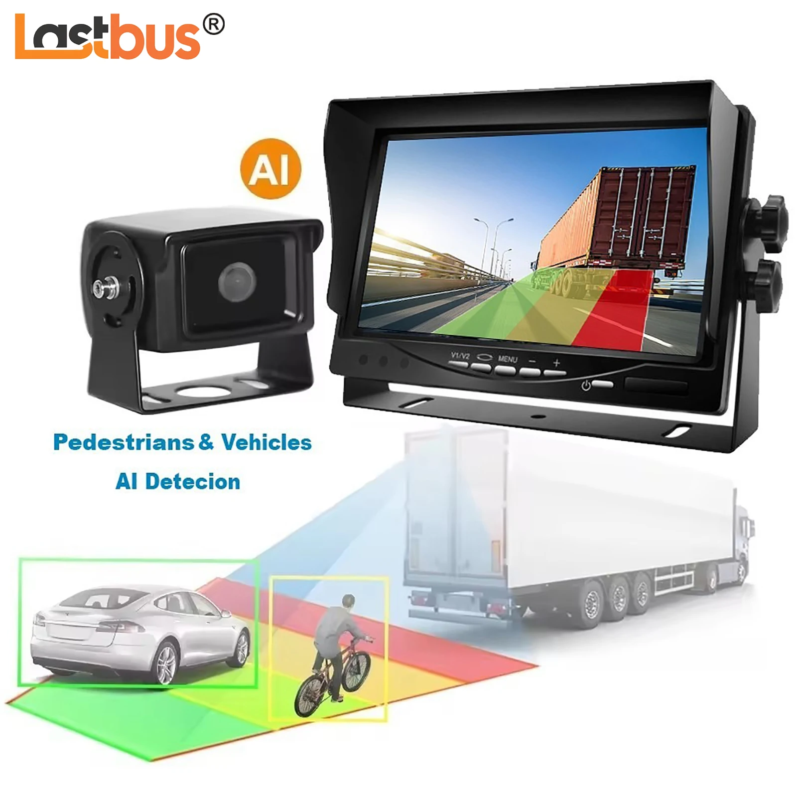 Lastbus For Caravan Rv Van 7" IPS Screen AHD Car Monitor BSD Ai With Reversing Backup Camera Night Vision Waterproof IP68 Kit 
Lastbus For Caravan Rv Van 7" IPS Screen AHD Car Monitor BSD Ai With Reversing Backup Camera Night Vision Waterproof IP68 Kit