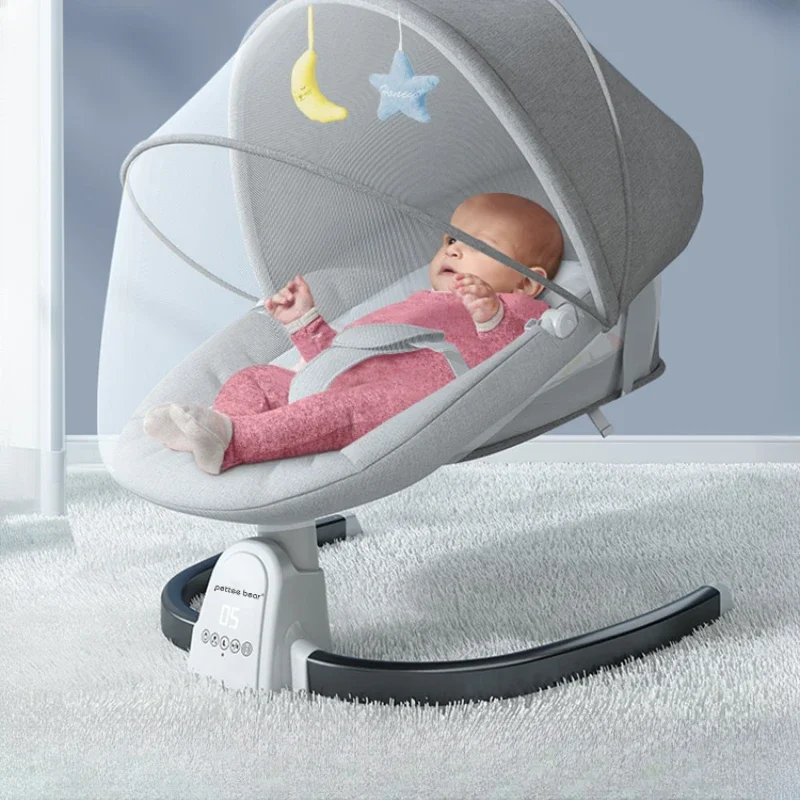 Baby rocking chair with baby soothing tool, electric cradle with baby sleeping comfort chair, lounge chair
Baby rocking chair with baby soothing tool, electric cradle with baby sleeping comfort chair, lounge chair