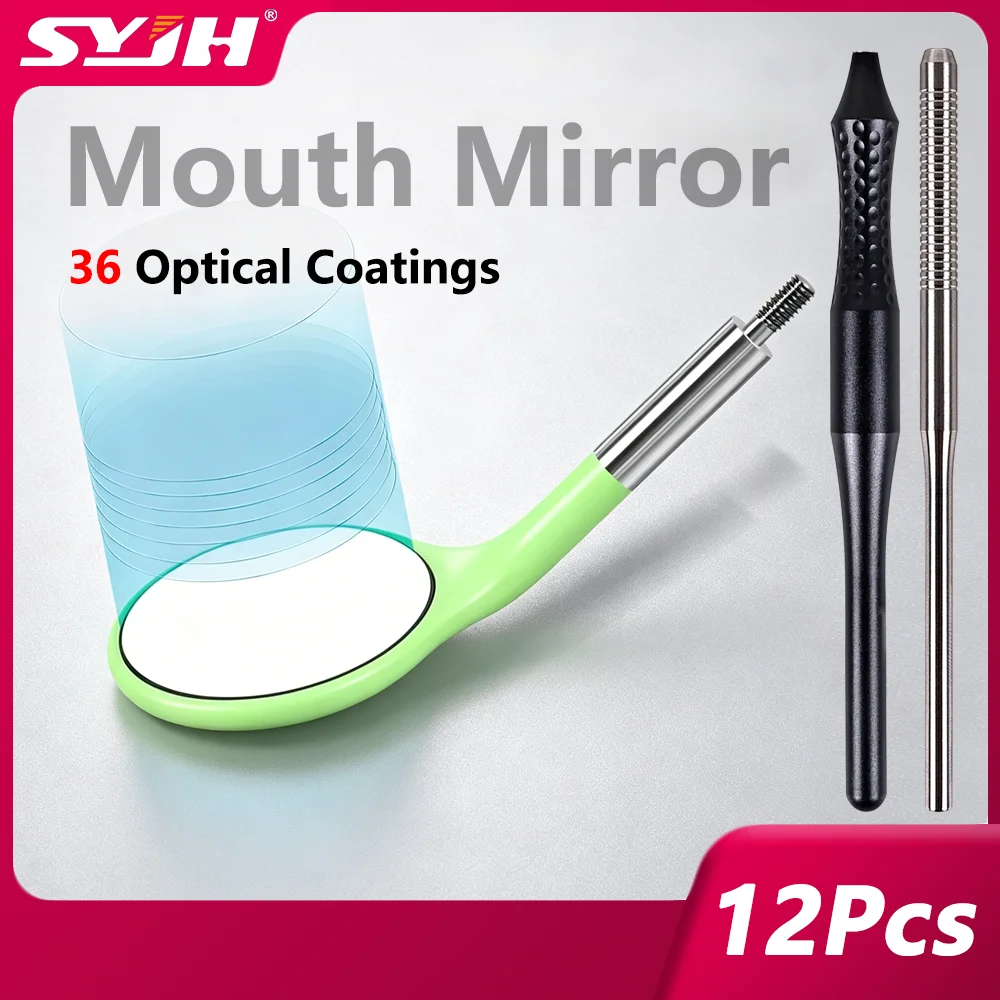 12Pcs/Box Dental Ultraclear Anti-fog Mirror Replaceable Stainless Steel Reflectors with Metal Handle Autoclavable Dentist Tools
12Pcs/Box Dental Ultraclear Anti-fog Mirror Replaceable Stainless Steel Reflectors with Metal Handle Autoclavable Dentist Tools
