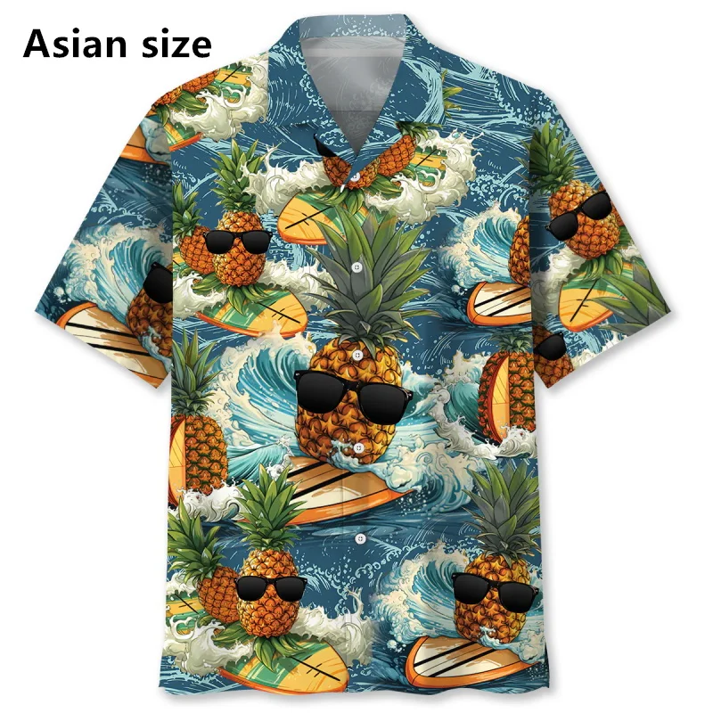 All Over Print Fruit Pineapple Graphic Hawaiian Shirt For Men Summer Short Sleeve Button Up Beach Shirts Blouse Men's Tee Shirt
All Over Print Fruit Pineapple Graphic Hawaiian Shirt For Men Summer Short Sleeve Button Up Beach Shirts Blouse Men's Tee Shirt