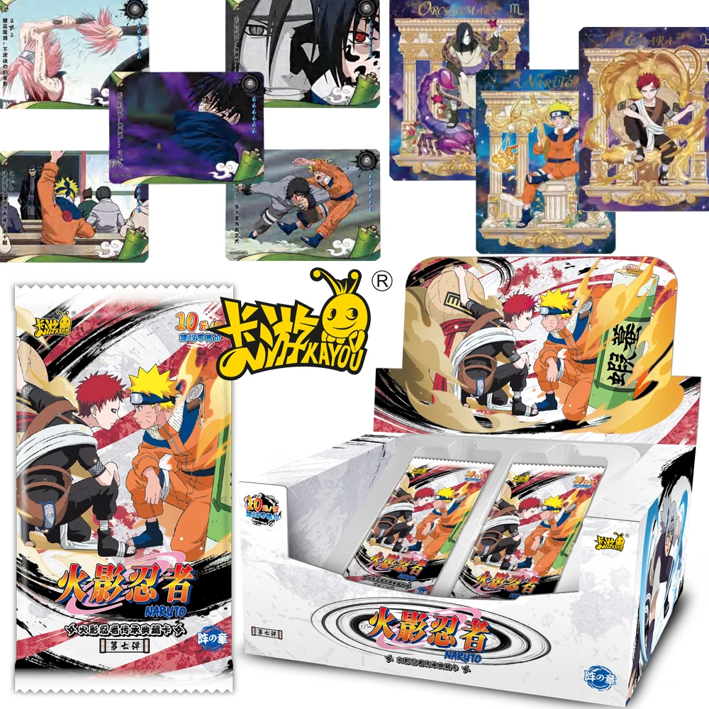 KAYOU Naruto Collection Cards Gaara Uchiha Sasuke Anime Characters Cool Ninjutsu Duel Special Effects Cards Children Toys Gifts
KAYOU Naruto Collection Cards Gaara Uchiha Sasuke Anime Characters Cool Ninjutsu Duel Special Effects Cards Children Toys Gifts