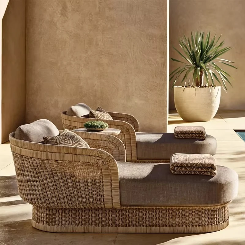 Garden Lounge Chairs Set Outdoor Furniture Wicker Lounger and Daybed Set Patio Waterproof Set for Hotel Park Use
Garden Lounge Chairs Set Outdoor Furniture Wicker Lounger and Daybed Set Patio Waterproof Set for Hotel Park Use