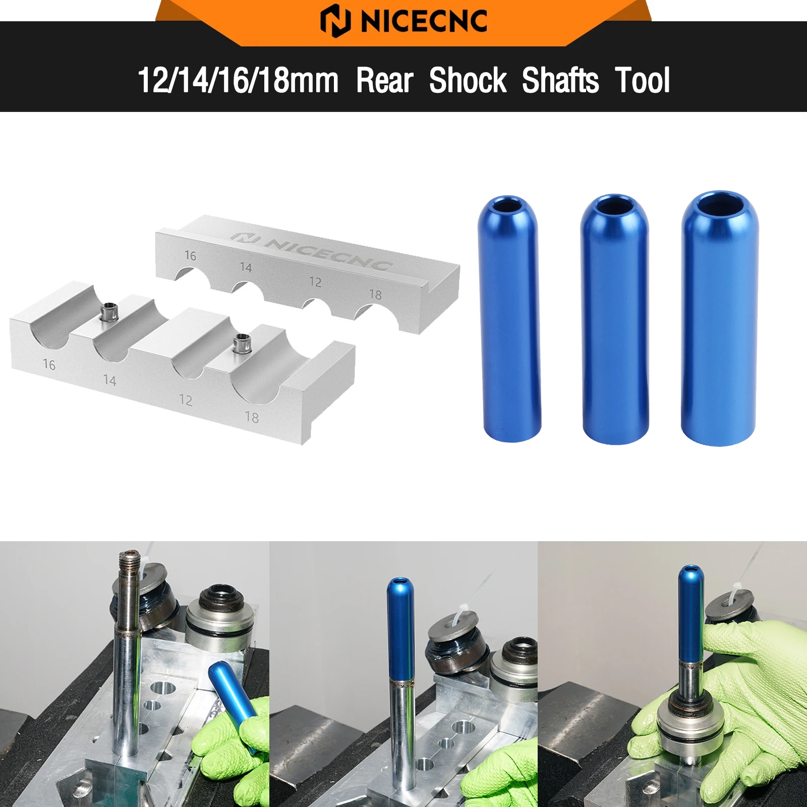 12/14/16/18mm Universal Rear Shock Suspension Shafts Tool Seal Bullet Fork Repair Tool For KTM Honda Suzuki Kawasaki BMW Ducati
12/14/16/18mm Universal Rear Shock Suspension Shafts Tool Seal Bullet Fork Repair Tool For KTM Honda Suzuki Kawasaki BMW Ducati