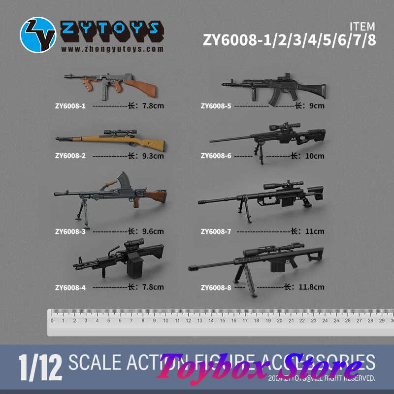 Набор аксессуаров ZYTOYS ZY6008 1/12 для солдатиков, мини-оружия, статическая фигурка 98K M82A1, украшение для военной сцены, фигурка 6 дюймов
Набор аксессуаров ZYTOYS ZY6008 1/12 для солдатиков, мини-оружия, статическая фигурка 98K M82A1, украшение для военной сцены, фигурка 6 дюймов