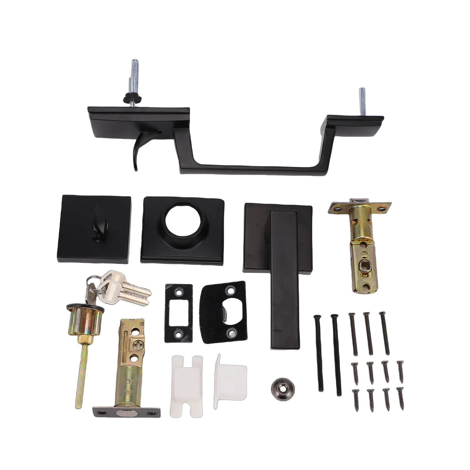 Door Lock Kit for Bathroom Front Door Lock Kit Exterior Door Handle Knob Set for 35mm to 45mm Thick Bathroom Bedroom Doors
Door Lock Kit for Bathroom Front Door Lock Kit Exterior Door Handle Knob Set for 35mm to 45mm Thick Bathroom Bedroom Doors