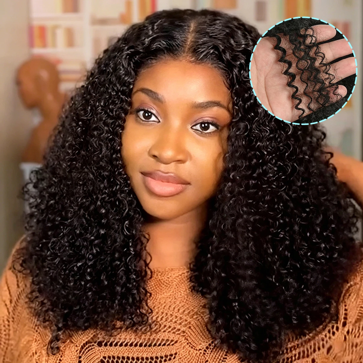 Wear and Go Short Curly Bob Wig Jerry Kinky Curly Wave Wig 200 Density Lace Closure Human Hair Wigs For Women 4x4 Closure Wig
Wear and Go Short Curly Bob Wig Jerry Kinky Curly Wave Wig 200 Density Lace Closure Human Hair Wigs For Women 4x4 Closure Wig