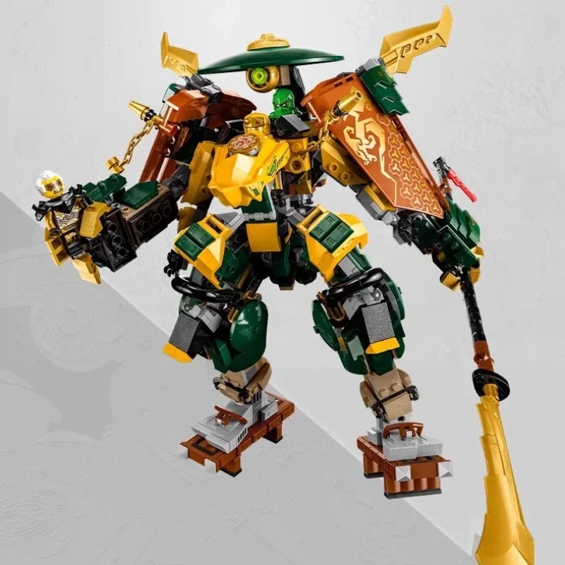 784 шт., строительные блоки, совместимые с моделями, Shinobi Lloyd and Arin's Team Mechs Double Samurai Robot 88084
784 шт., строительные блоки, совместимые с моделями, Shinobi Lloyd and Arin's Team Mechs Double Samurai Robot 88084