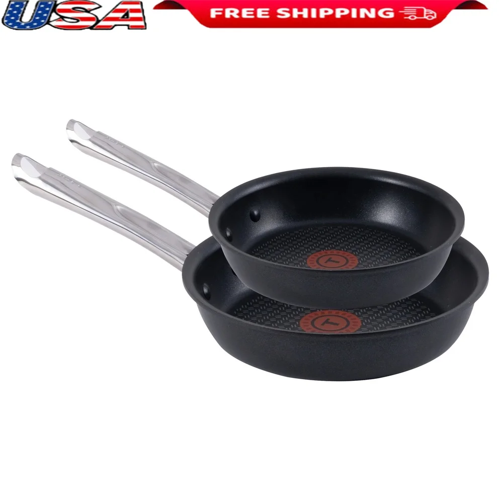 Cook and Strain Frypan Set Non-Stick 10inch 11.5inch Dishwasher Safe Oven Safe Induction Compatible Riveted Stainless Steel
Cook and Strain Frypan Set Non-Stick 10inch 11.5inch Dishwasher Safe Oven Safe Induction Compatible Riveted Stainless Steel