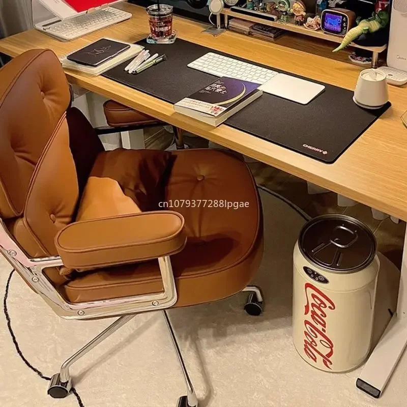 Bread Leather Study Chair Home Computer Comfortable Sedentary Bedroom Soft Desk Chair Office Furniture
Bread Leather Study Chair Home Computer Comfortable Sedentary Bedroom Soft Desk Chair Office Furniture