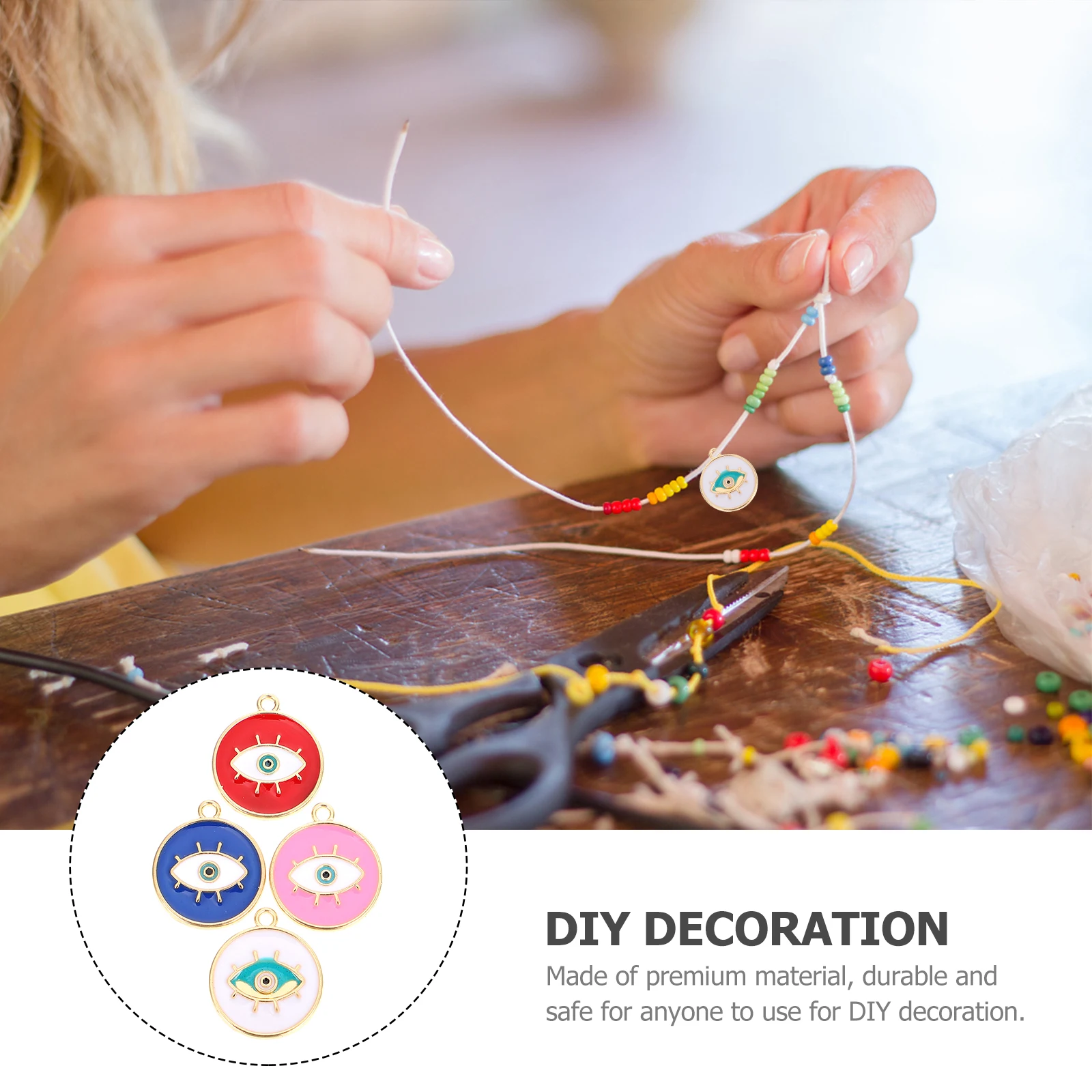20pcs Diy Jewelry Making Pendants Eyelashes Eyes Design Necklace Durable Premium Material Classical Decor Ornaments For Bracelet
20pcs Diy Jewelry Making Pendants Eyelashes Eyes Design Necklace Durable Premium Material Classical Decor Ornaments For Bracelet