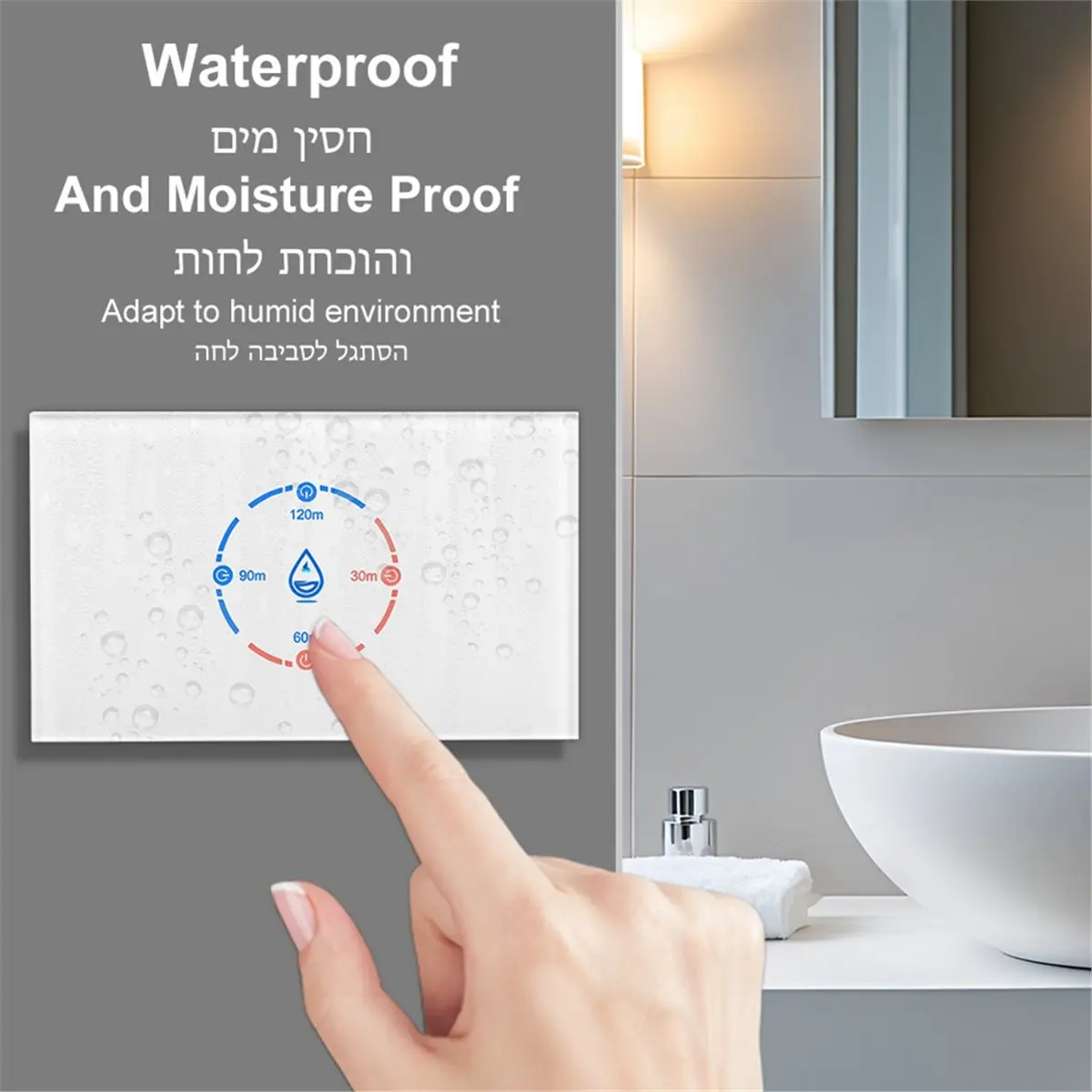 (A61K) Tuya Smart Wifi Water Heater Boiler Touch Switch 40A 8800W Smart Life APP Control Work with Alexa Google Home-US Stand
(A61K) Tuya Smart Wifi Water Heater Boiler Touch Switch 40A 8800W Smart Life APP Control Work with Alexa Google Home-US Stand