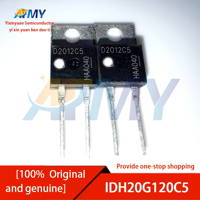 5piece D2012C5 IDH20G120C5 TO-220 Silicon Carbide Schottky Diode 20A 1200V
5piece D2012C5 IDH20G120C5 TO-220 Silicon Carbide Schottky Diode 20A 1200V