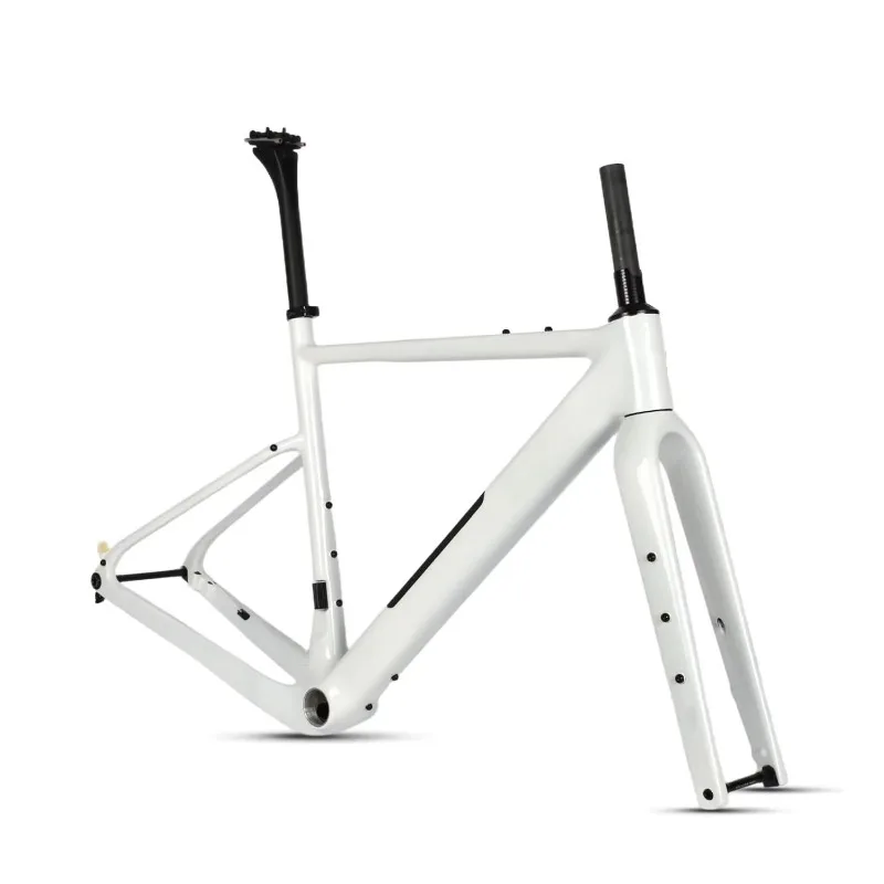 700c*50c T1000 Light Carbon Fiber Bike Frame with Integrated Handlebar UDH Hanger Disc Brake Gravel Bicycle Frame
700c*50c T1000 Light Carbon Fiber Bike Frame with Integrated Handlebar UDH Hanger Disc Brake Gravel Bicycle Frame