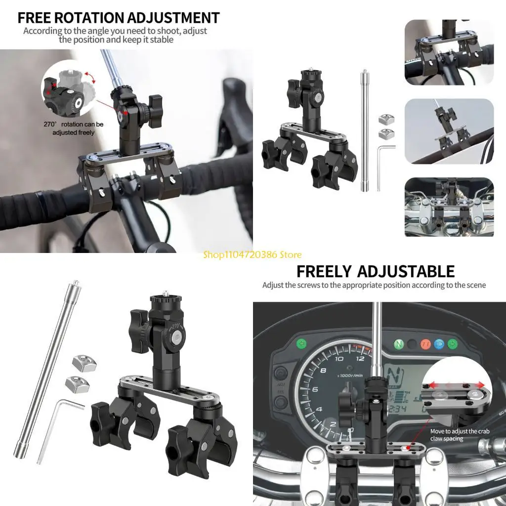K0EA Alloy Vehicle Mount For Action Cameras 360 Degree Rotatable Shockproof Design Off Road Adventure Secure Attachment
K0EA Alloy Vehicle Mount For Action Cameras 360 Degree Rotatable Shockproof Design Off Road Adventure Secure Attachment