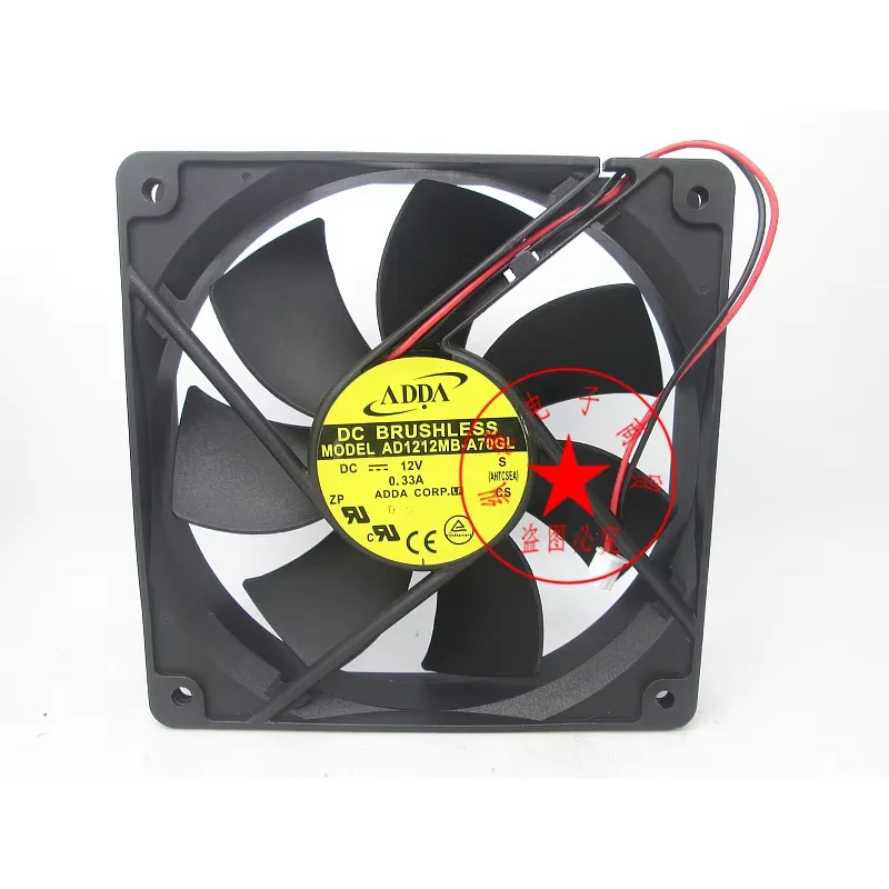 ADDA AD1212MB-A70GL DC 12 В 0,33 А 120x120x25 мм 2-проводной охлаждающий вентилятор для сервера
ADDA AD1212MB-A70GL DC 12 В 0,33 А 120x120x25 мм 2-проводной охлаждающий вентилятор для сервера