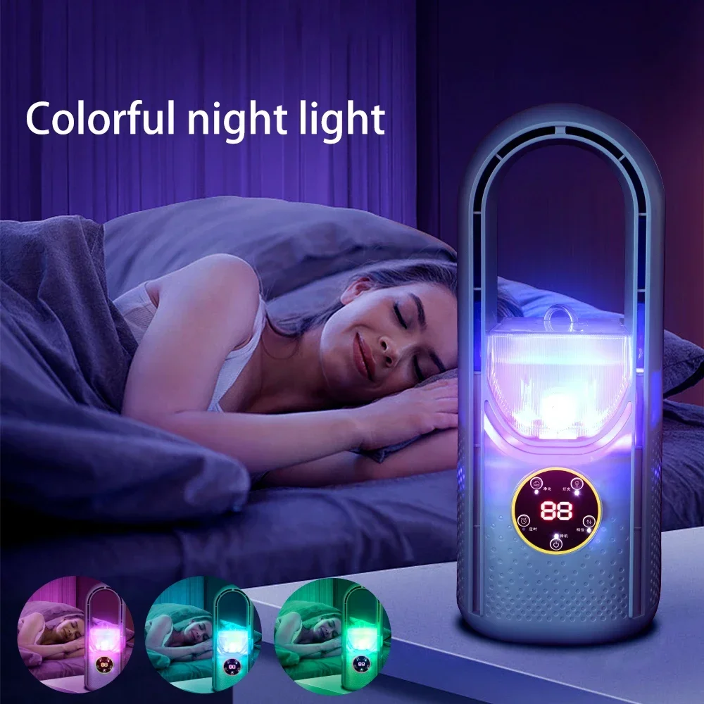 Leafless Fan Portable Air Conditioner LED Display Desktop Fanless Blade Cooler Cooling Fan Tower Air Cooler for Office Bedroom
Leafless Fan Portable Air Conditioner LED Display Desktop Fanless Blade Cooler Cooling Fan Tower Air Cooler for Office Bedroom