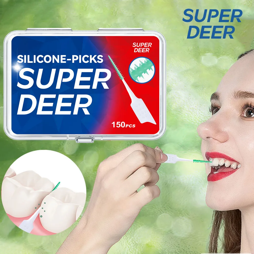 Super Deer 150 шт. межзубная щетка для очистки между зубами для ортодонтических брекетов силиконовая зубная щетка для гигиены полости рта тоже
Super Deer 150 шт. межзубная щетка для очистки между зубами для ортодонтических брекетов силиконовая зубная щетка для гигиены полости рта тоже