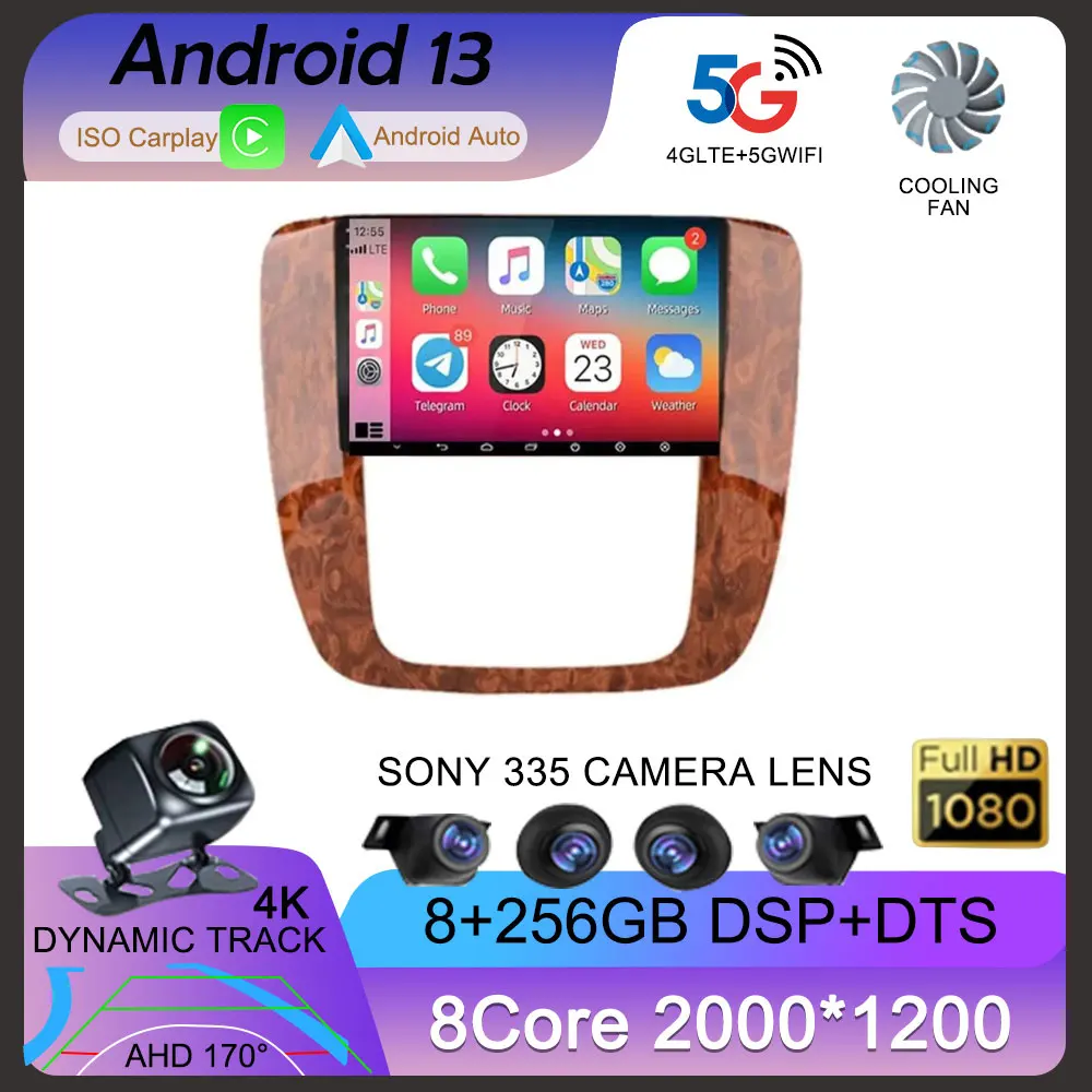 Android 13 For GMC Yukon Chevrolet Tahoe Suburban 2008 - 2012 Car Multimedia Player Audio FM GPS Navigation Autoradio Carplay
Android 13 For GMC Yukon Chevrolet Tahoe Suburban 2008 - 2012 Car Multimedia Player Audio FM GPS Navigation Autoradio Carplay