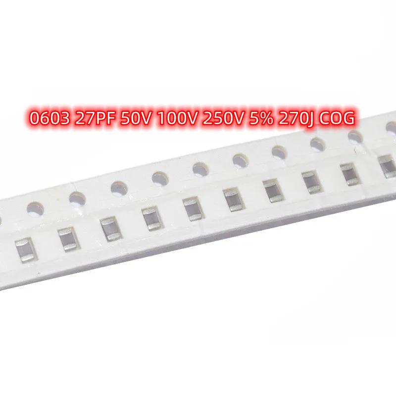 100 шт. SMD 0603 27PF 50 в 100 в 250 в 5% 270J COG 1608 керамические конденсаторы с чипом
100 шт. SMD 0603 27PF 50 в 100 в 250 в 5% 270J COG 1608 керамические конденсаторы с чипом