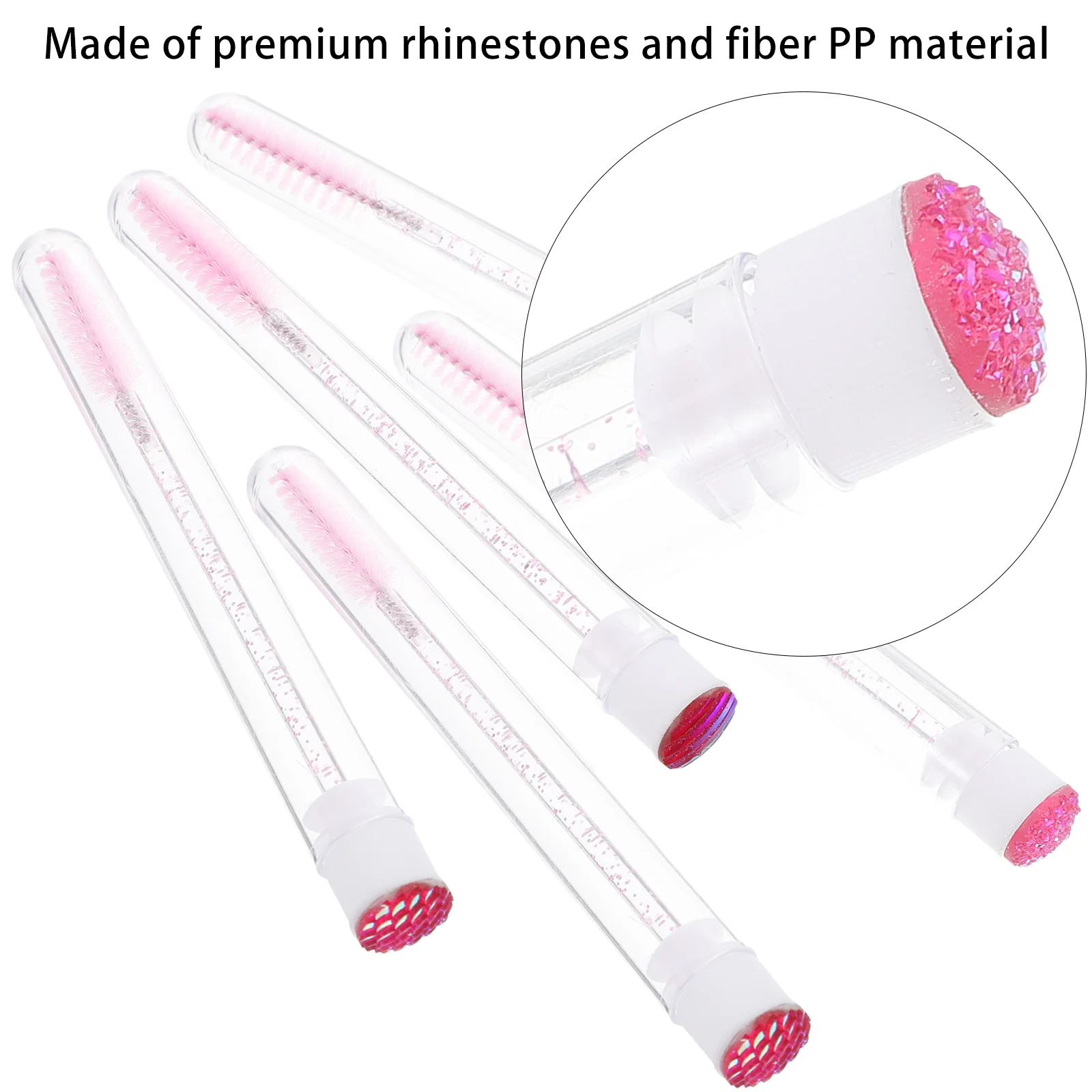 10Pcs Colorful Rhinestone Pipe Packaging Eyelash Brushes Fiber PP Lightweight Lash Curler Decorative Tool for Home Store
10Pcs Colorful Rhinestone Pipe Packaging Eyelash Brushes Fiber PP Lightweight Lash Curler Decorative Tool for Home Store