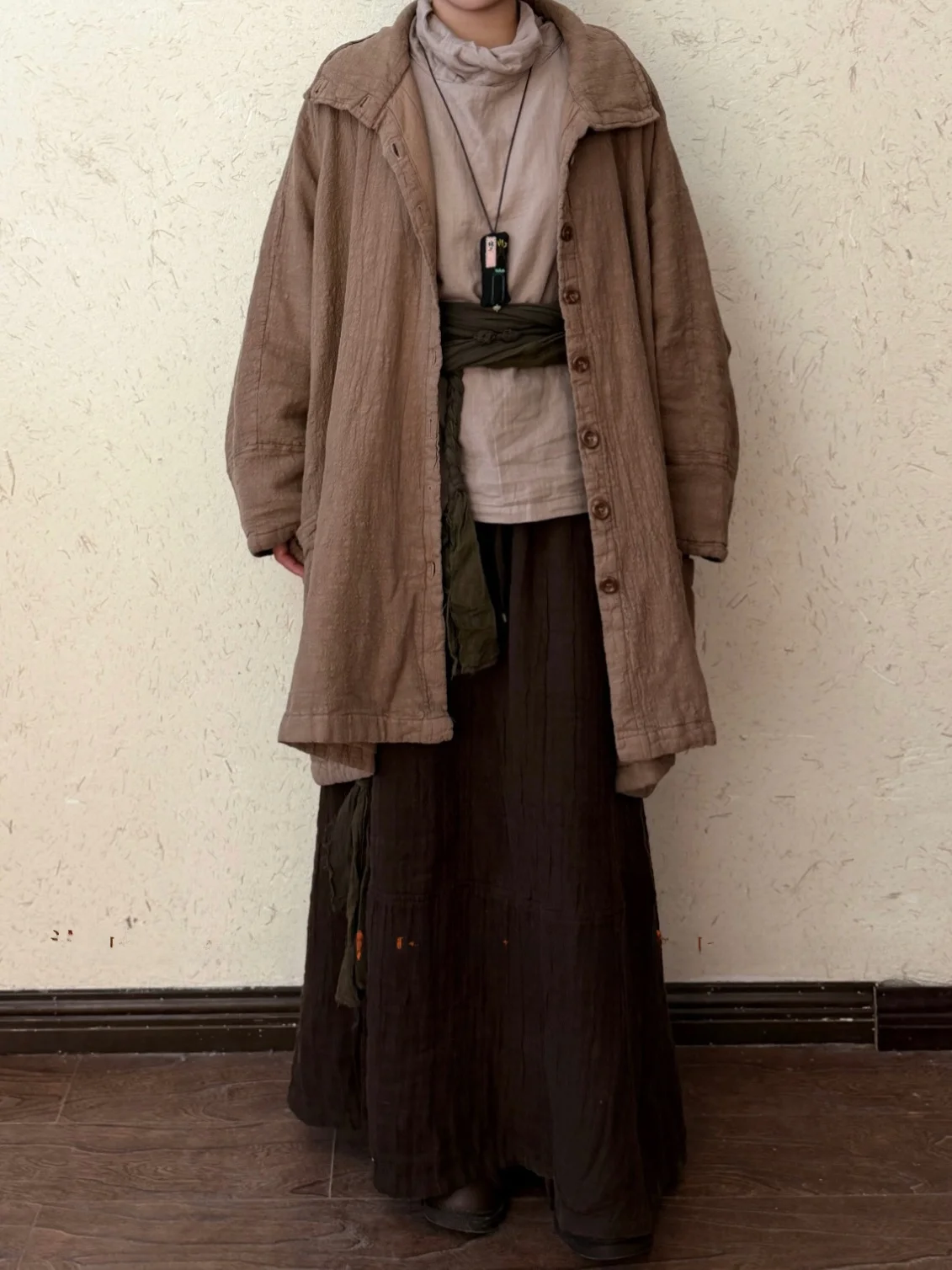 Artistic Retro Han Hemp Texture Mug Mountain Also Py Tree Cotton Jaet with Four Large kets for Women Winter Wear
Artistic Retro Han Hemp Texture Mug Mountain Also Py Tree Cotton Jaet with Four Large kets for Women Winter Wear