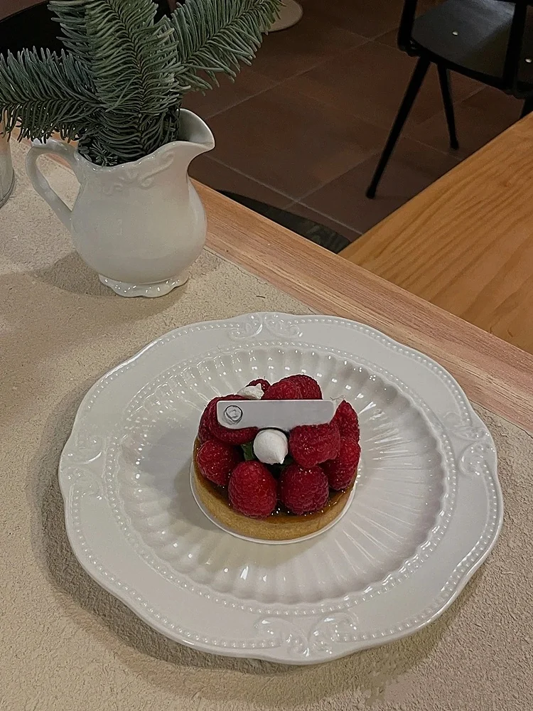 Ele Relief Patterned Cerc Steak Plate Dert Bread Plate Pure Color Western Dining Di Simple Sle Home Kitchenware
Ele Relief Patterned Cerc Steak Plate Dert Bread Plate Pure Color Western Dining Di Simple Sle Home Kitchenware