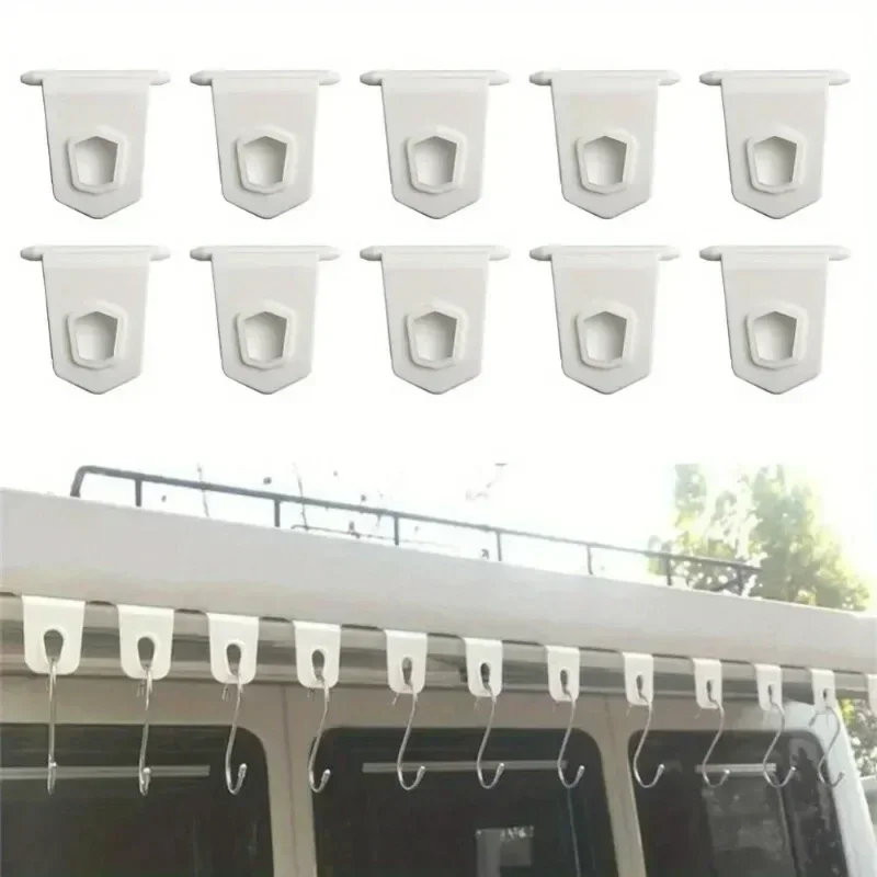 10Set White/Black Universal Awning Clothes Hook Racks for RV Camper Caravan Party Light Holder RV Awnning Hook Accessories Parts
10Set White/Black Universal Awning Clothes Hook Racks for RV Camper Caravan Party Light Holder RV Awnning Hook Accessories Parts