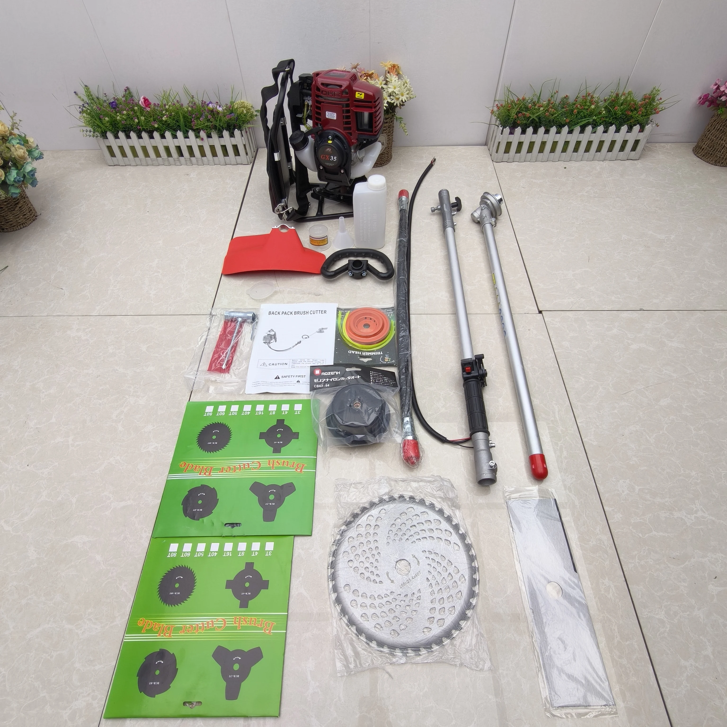 31CC Household Backpack GX35 Brush Cutter Four Stroke Lawn Mower Small Engine Petrol Grass Trimmer Garden Tools
31CC Household Backpack GX35 Brush Cutter Four Stroke Lawn Mower Small Engine Petrol Grass Trimmer Garden Tools