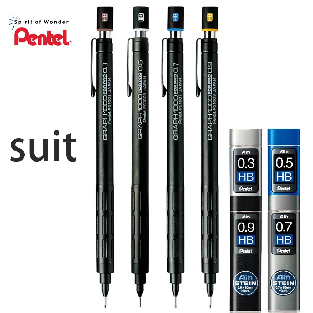 Набор механических карандашей Japan Pentel Graph 1000 для Pro Classic, автоматический карандаш 0,3 мм/0,5 мм/0,7 мм/0,9 мм, офисные школьные канцелярские принадлежности
Набор механических карандашей Japan Pentel Graph 1000 для Pro Classic, автоматический карандаш 0,3 мм/0,5 мм/0,7 мм/0,9 мм, офисные школьные канцелярские принадлежности