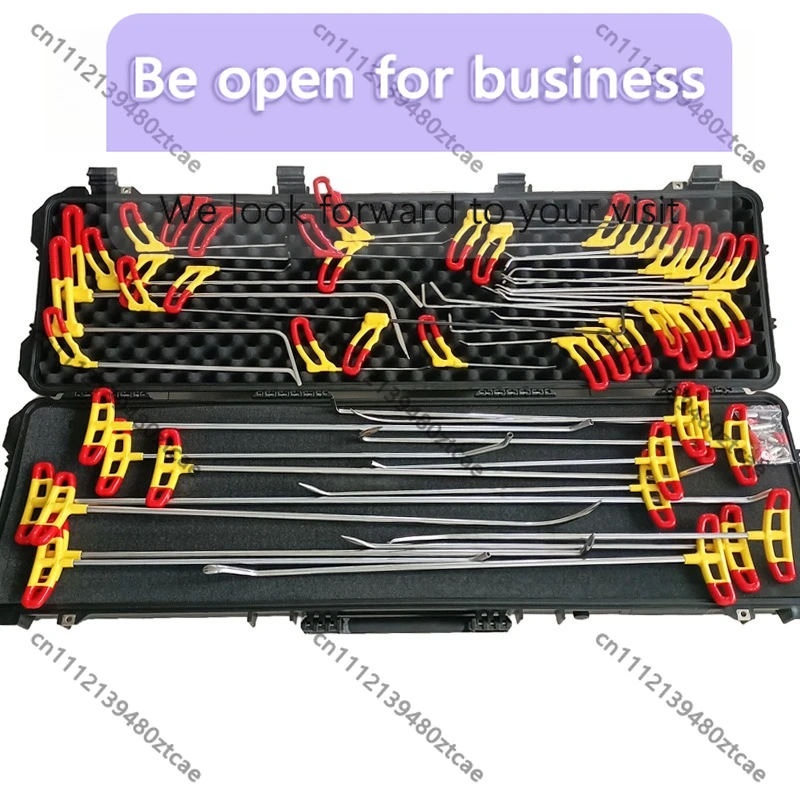 49Pcs Paintless Auto Body Dent Repair Tool Set Dents Lifting Lever Crowbar with Replaceable Head for Hail Pit Repair
49Pcs Paintless Auto Body Dent Repair Tool Set Dents Lifting Lever Crowbar with Replaceable Head for Hail Pit Repair