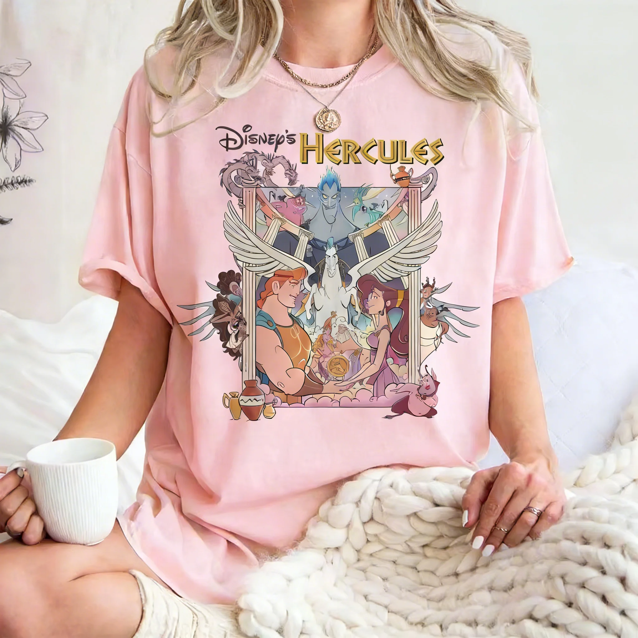 Лидер продаж Disney: винтажная свободная дышащая футболка с коротким рукавом для женской одежды (модель «Геркулес»)
Лидер продаж Disney: винтажная свободная дышащая футболка с коротким рукавом для женской одежды (модель «Геркулес»)