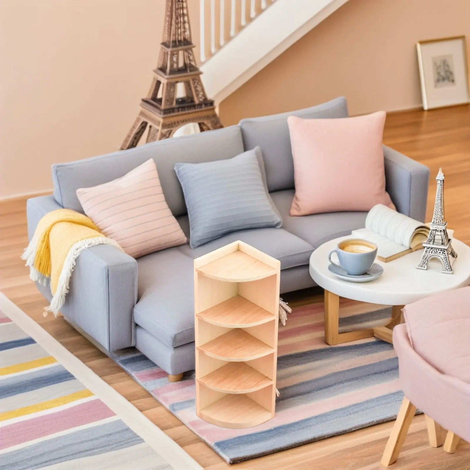 1Pcs Miniature Corner Cabinet Multi Function Decorative Piece for Dollhouse Accessories Photo Prop Mini Furniture Bookcase
1Pcs Miniature Corner Cabinet Multi Function Decorative Piece for Dollhouse Accessories Photo Prop Mini Furniture Bookcase